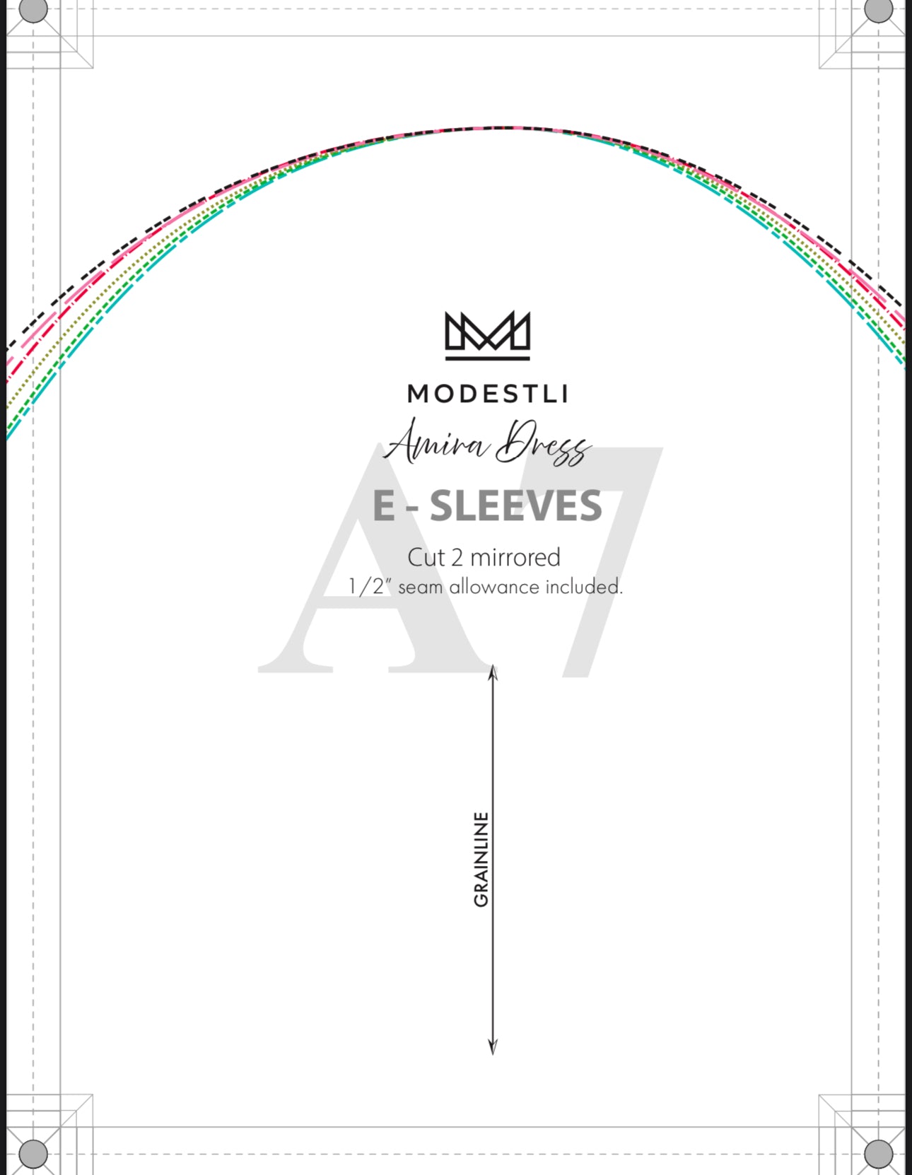 "AMIRA" A0 Sewing Pattern (PRINT ONLY-NO ASSEMBLY REQUIRED)