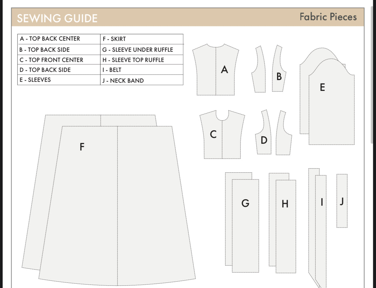 "AMIRA" A0 Sewing Pattern (PRINT ONLY-NO ASSEMBLY REQUIRED)