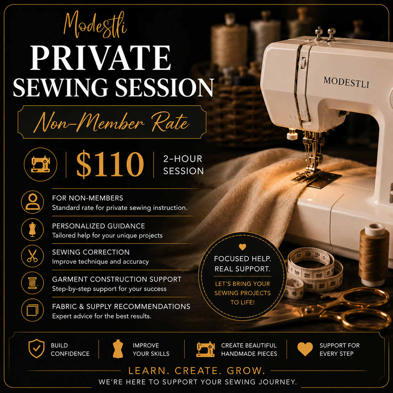 Private Sewing Session — Non-Member Rate