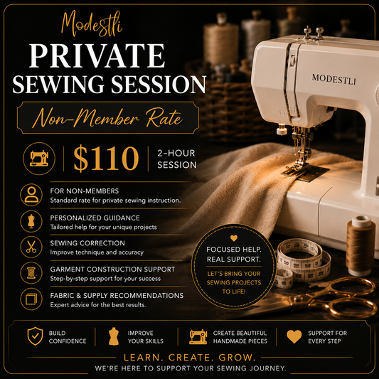 Private Sewing Session — Non-Member Rate
