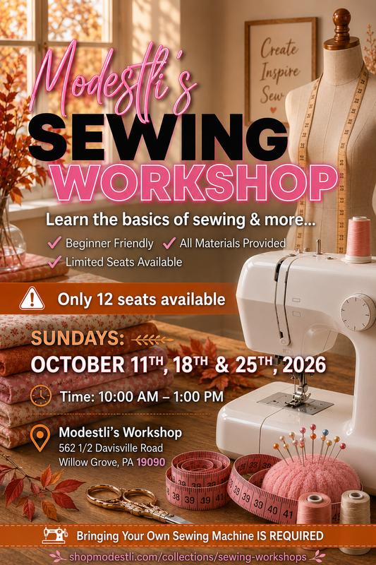 MODESTLI'S OCTOBER 2026 SEWING WORKSHOP