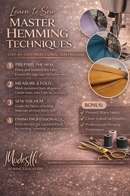COMING SOON: Master Hemming Techniques  Learn Professional Hem Finishing for Beautiful Garments