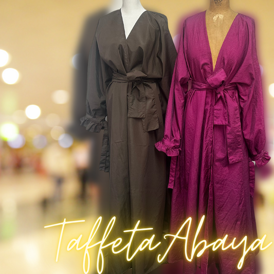 Taffeta Tie Abaya